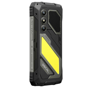 Teléfono Inteligente Resistente Pilot 5 Oscal Negro/Amarillo, Pantalla HD+ de 6.67'' y 120 Hz, Teléfono Móvil 5G, 8+256 GB de ROM, Android 16, Carga Rápida de 33 W, NFC - Product Image 1