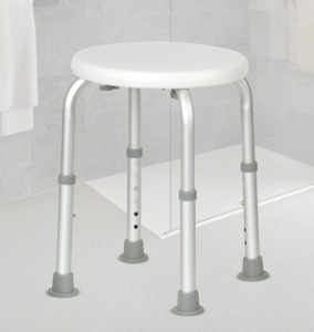 Tabouret <span class=keywords><strong>de</strong></span> <span class=keywords><strong>salle</strong></span> <span class=keywords><strong>de</strong></span> <span class=keywords><strong>bain</strong></span> rond en alliage d'aluminium pour femmes enceintes, imperméable et antidérapant, pour les soins personnels. - Product Image 5