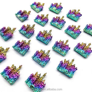 Vente en gros de minerai de bismuth arc-en-ciel naturel minerai métallique château de bismuth ornements de cristal château à vendre - Product Image 6