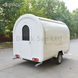 Carro di cibo Mobile 2025 camion dei gelati per Snack veloci su misura Hot Dog piccolo rimorchio per alimenti rotondi - Product Image 2