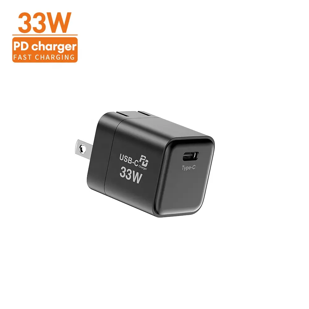 New Product Wholesale Charger Small Fast Charger Adaptor For iphone Chargeur 33w Pd Commercial Mobile Phone Charger