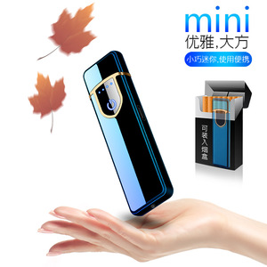 Dericsson thuốc lá điện nhẹ hơn Slim kim loại <span class=keywords><strong>USB</strong></span> có thể sạc lại màn hình cảm ứng cảm biến hỗ trợ biểu tượng tùy chỉnh thiết kế cổ điển - Product Image 5