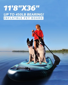 Plataforma Inflable para Perros con Certificado CE, Rampa Inflable para Perros, Tabla de Surf Multifuncional para Mascotas, Juego Acuático al Aire Libre - Product Image 2