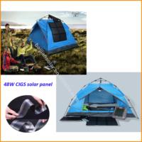 Panneau solaire CIGS pliable et portable, léger, pour le camping en plein air, utilisation en cas d'urgence, batterie