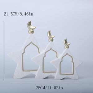 Ornement de bureau en résine islamique, dôme de <span class=keywords><strong>la</strong></span> Kaaba, <span class=keywords><strong>mosquée</strong></span>, décoration de table pour <span class=keywords><strong>la</strong></span> maison et le bureau, Ramadan, musulman, Mingxuan MXLY101802, intérieur - Product Image 4