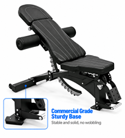 Bangku Fitness Lipat Berkualitas Tinggi yang Dapat Disesuaikan dengan Fitur Keamanan untuk Latihan Bicep & Decline - Desain All-in-One Unisex
