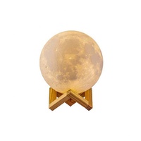 Lampe de chevet 3D en forme de lune, très vendue, pour enfants, 8 cm, pour chambre à coucher, lampes de table, décoration de la maison, luminaires de luxe
