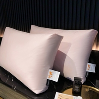 Oreiller 100% duvet d'oie hongroise, qualité hôtelière, doux et offrant un soutien optimal, coussin de lit avec housse en coton 600 fils.