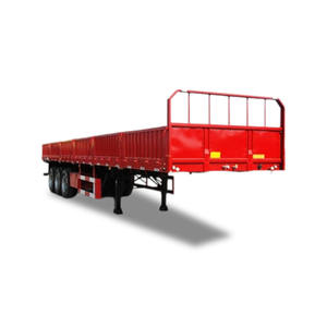 Haute capacité 3 essieux conteneur paroi latérale semi-<span class=keywords><strong>remorque</strong></span> clôture cargaison semi-<span class=keywords><strong>remorque</strong></span> - Product Image 1