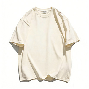 Camiseta de algodón 100% personalizada OEM para hombre, de corte holgado, manga corta, transpirable, con estampado serigráfico, color liso. - Product Image 1