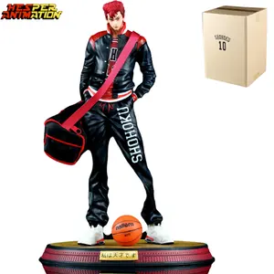 12.2inches 31cm Huge Slam Dunk With Color Box Playing Basketball PVC Resin Vinyl Model Figurine Slam Dunk Anime Action Figure