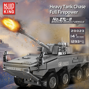 Khuôn Vua 20023 ZTL-11 Quân Đội Bánh Tấn Công Xe Gạch Bộ Cơ Động Kỹ Thuật Mô Hình Quân Đội Xe Tăng Xây Dựng Khối Thiết Lập - Product Image 2