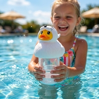 Porte-comprimés de chlore en vinyle plastique en forme de phoque mignon pour spa et piscine