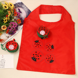 Nueva bolsa de compras con estampado de cerdito reciclado de comestibles, bolsa de compras de poliéster plegable para supermercado - Product Image 3