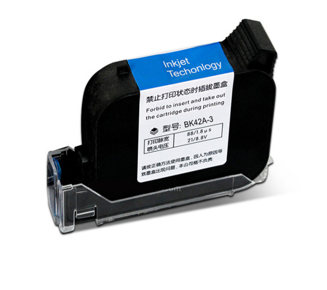 Yaomatec BK42A-3 12.7mm Eco Solvent-based Fast Dry Quick-drying Ink Cartridge for No Encrypted Handheld Inkjet Printer