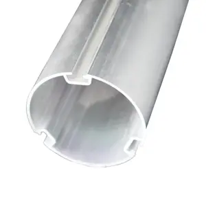 Tubo de aluminio de pista para eléctricos de ciego tres ranuras/tubo de pintura rollo 63mm Tubo de aluminio