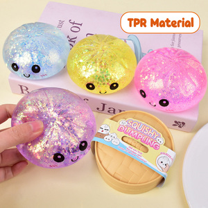 Giocattolo Antistress Sensoriale Squishy a Forma di Grande Panino in Plastilina con Glitter Gel, Giocattolo da Spremere per Tutte le Età, Regalo per Feste - Product Image 4