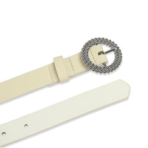 Moda custoze cinture con fibbia in lega sintetica da <span class=keywords><strong>donna</strong></span> Designer marche famose nero/<span class=keywords><strong>Beige</strong></span> 3cm di larghezza 105-125cm di lunghezza - Product Image 4