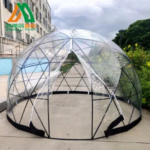 Igloo dome barraca de acampamento de 12 pés, totalmente transparente