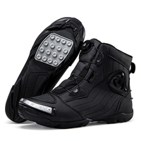 Bottes de moto pour hommes et femmes, imperméables, antidérapantes, anti-collision, courtes, à lacets, pour l'extérieur, pour la rue, pour l'été, 37-47