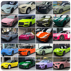 Vinilo para Automóviles que Cambia de Color de <span class=keywords><strong>la</strong></span> Marca LURENJIA - Rojo Mágico Negro |   Película de Protección de Pintura y Cambio de Color - Product Image 6