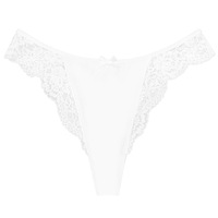 Nouveautés printemps 2023 pour femmes, culottes en dentelle transparente sexy, triangle, T-pants, invisibles, sans couture, couleur unie, blanc, string