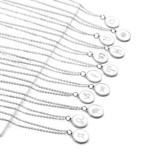 Collier pendentif en coquillage plaqué or, bijoux hawaïens, symbole du zodiaque féminin en acier inoxydable coréen, Astrologie - Product Image 6