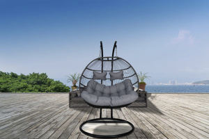 Kursi ayunan gantung untuk pasangan, kursi ayun ganda untuk anak laki-laki dan perempuan, kursi telur ayunan dua orang untuk suami dan istri - Product Image 2