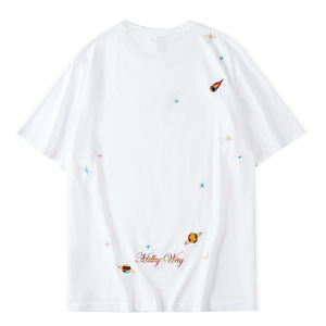 T-shirt da <span class=keywords><strong>uomo</strong></span> <span class=keywords><strong>di</strong></span> marca 2025 alla moda abbigliamento Casual Batik lavata a maniche corte 100% cotone <span class=keywords><strong>di</strong></span> nicchia ampia girocollo retrò Design digitale - Product Image 2