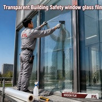 Film de Sécurité Transparent FYL pour Fenêtres, Film Anti-Éclatement, Film Solaire pour Fenêtres, Film Bloquant la Chaleur, Fabricant