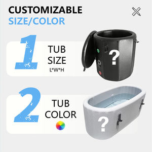 Bain <span class=keywords><strong>de</strong></span> glace pliable et gonflable pour la récupération sportive, la thérapie par le froid, la salle <span class=keywords><strong>de</strong></span> sport à domicile, support OEM ODM - Product Image 4