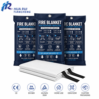 Couverture anti-feu de sécurité pour la cuisine, pour les petites urgences incendie, en fibre de verre résistante à la chaleur, avec emballage personnalisé et logo.