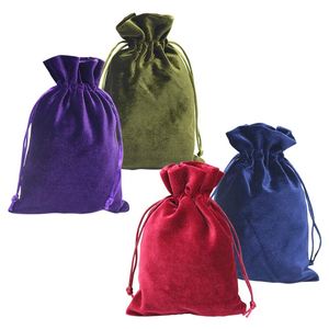 Bolsas de Regalo de Terciopelo Suave, Bolsa para Guardar Dados con Cordón, 5 x 7 Pulgadas, Bolsitas de Terciopelo con Cordón para Joyería - Product Image 3