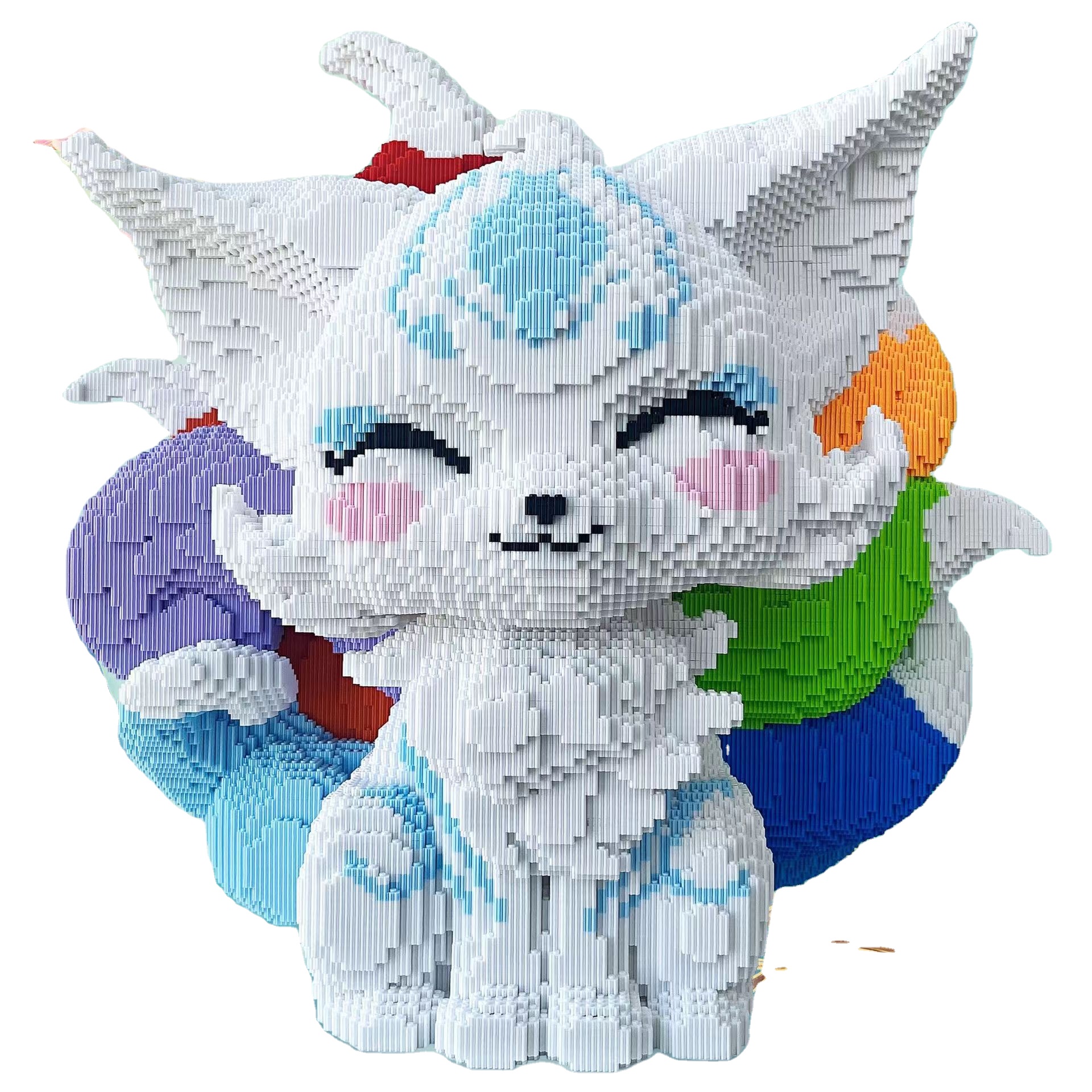 New Arrival 70CM Colorful Nine Tail Fox Building Blocks - Eco
