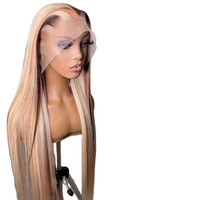 SOBOOMWIGS Highlight Balayage Ombre Couleur Corps Vague Avant de Lacet Perruque Ombre Racine Blonde Highlight Perruques de Cheveux Humains Avec Des Cheveux De Bébé