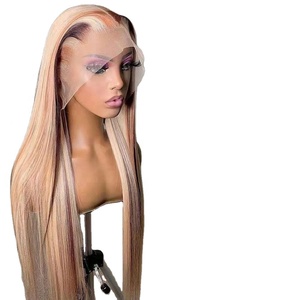 Soboomwigs nổi bật balayage <span class=keywords><strong>Ombre</strong></span> Màu cơ thể sóng ren phía trước Tóc Giả bóng gốc tóc vàng làm nổi bật tóc giả tóc con người với tóc bé - Product Image 3