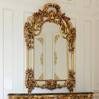 Table console sculptée à la main de luxe, support TV, console multimédia, élégante table à langer en bois pour salon, meubles de villa