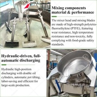 Machine industrielle de cuisson de confiture, de caramel et de fruits, électrique, à agitation planétaire, sous vide, avec mélangeur, pour sauces, biryani et préparations en pot/bouilloire