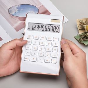 Calculadora básica de oficina con batería solar de 10 dígitos, calculadora de escritorio de doble potencia con pantalla LCD grande - Product Image 4