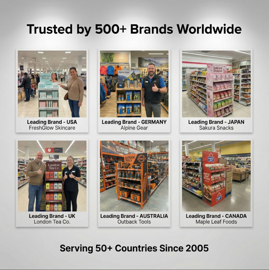 Custom Cardboard Floor Display Stand for Baby Wipes Retail POP POS Display Rack | FSC Corrugated Shelf for Supermarket Pharmacy — view 6