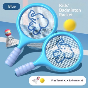 ไม้แบดมินตันสำหรับเด็กสำหรับการเล่นกีฬากลางแจ้งระหว่างพ่อแม่และลูกพร้อมของเล่นเพื่อการศึกษา - Product Image 3