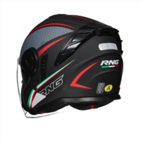 BYB/RNG M-Black BY-760Factory personnalisé ABS demi-visage casque double lentille casque de moto demi-visage grande taille casqu