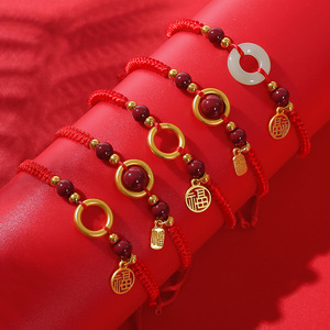 Pulsera <span class=keywords><strong>de</strong></span> <span class=keywords><strong>abalorios</strong></span> trenzada <span class=keywords><strong>de</strong></span> cinco colores para el Festival del Bote del Dragón, amuleto <span class=keywords><strong>de</strong></span> <span class=keywords><strong>la</strong></span> <span class=keywords><strong>suerte</strong></span>, cordón <span class=keywords><strong>de</strong></span> muñeca tejido a mano con cierre <span class=keywords><strong>de</strong></span> <span class=keywords><strong>la</strong></span> paz, hilo rojo, aleación, regalo unisex - Product Image 1