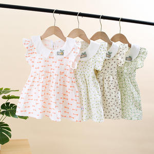 Nuovo Vestito Estivo 2022 per Bambine, Moda Coreana, Grazioso Abito da Principessa con Motivo Floreale - Product Image 1
