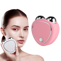 Outil de sculpture du visage en acier inoxydable à micro-courant, alimenté par USB, mini appareil électrique portable pour le lifting du visage, anti-âge pour le cou, réutilisable