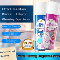 Mousse nettoyante puissante pour toilettes, gel moussant détachant efficace, éliminateur d'odeurs désodorisant parfum frais