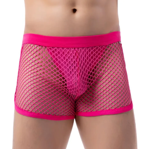 ชุดชั้นในเซ็กซี่แบบซีทรูตาข่าย ยี่ห้อ PATON จากหนานหนิง รับผลิตตามสั่ง พร้อมป้ายส่วนตัว กางเกงขาสั้นตาข่ายแบบมินิ พร้อมจีสตริง สำหรับผู้ชาย ผู้ใหญ่ และเกย์ - Product Image 6