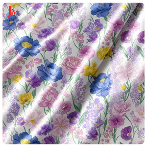 Tessuto in Raso di Cotone Stampato, Stampa Digitale Personalizzata con Motivi Floreali, <span class=keywords><strong>Materiale</strong></span> in Raso di Cotone per Abiti - Product Image 3