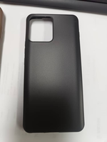 Casing HP Tpu Transparan Hitam Gratis untuk Tecno Spark Go 3 2 1 Tipis Ramping dengan Lapisan Matt Anti Benturan