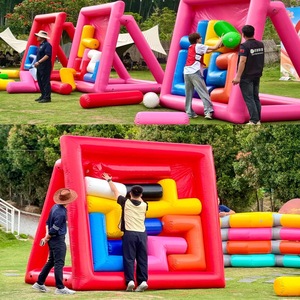 Grand puzzle gonflable pour enfants - Jeu de team building sportif et de divertissement - PVC écologique avec blocs <span class=keywords><strong>Tetris</strong></span> - 2 à 4 enfants - Product Image 1